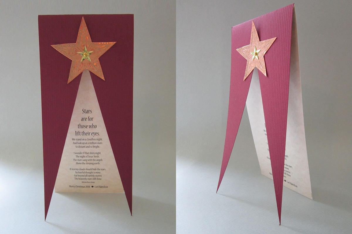 paper art Christmas cards hand crafted