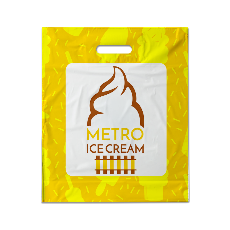 ice metro cream maaher train yellow logo Ice Cream Logo