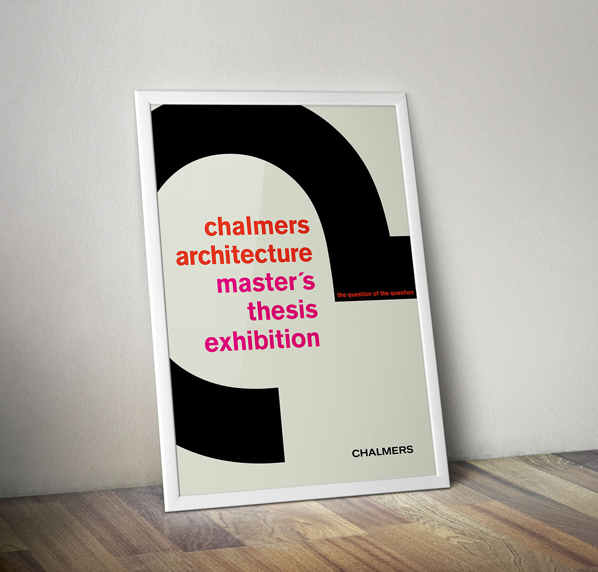 Adobe Portfolio chalmers poster