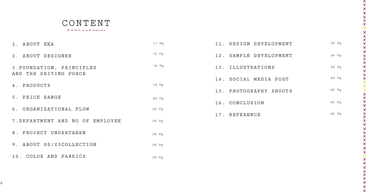 craft documentation EKA graphic design  ILLUSTRATION  internship layouting minimaldesign Webdesign