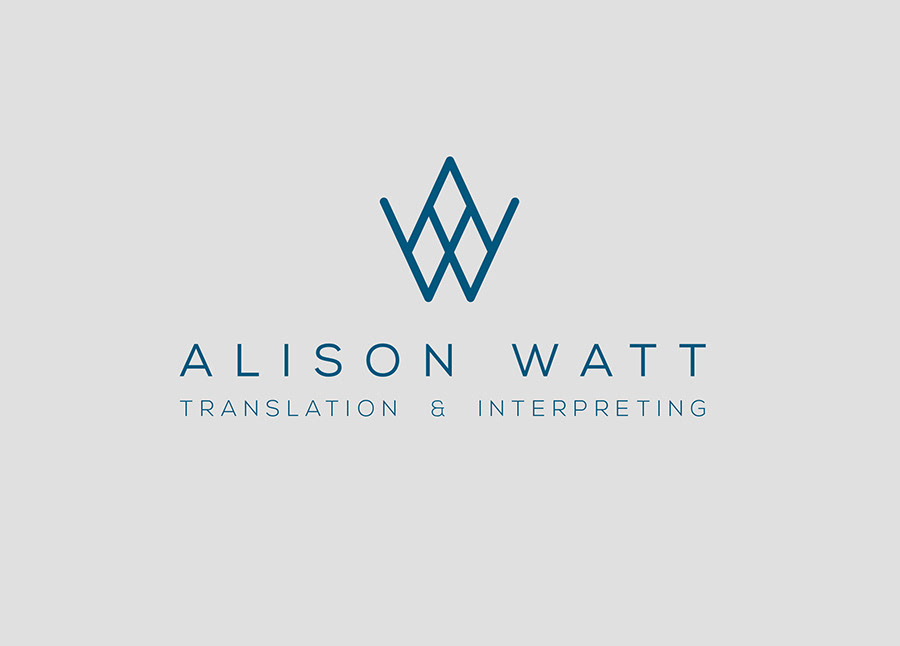 translation interpreting interpreter communication Languages german spanish english Stationery logo identity business card