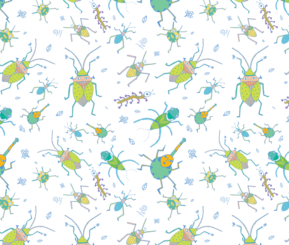 bug pattern textiledesign surfacedesign