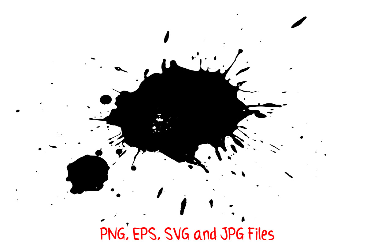 Ink Splatters and Blots SVG Squeeb Creative
