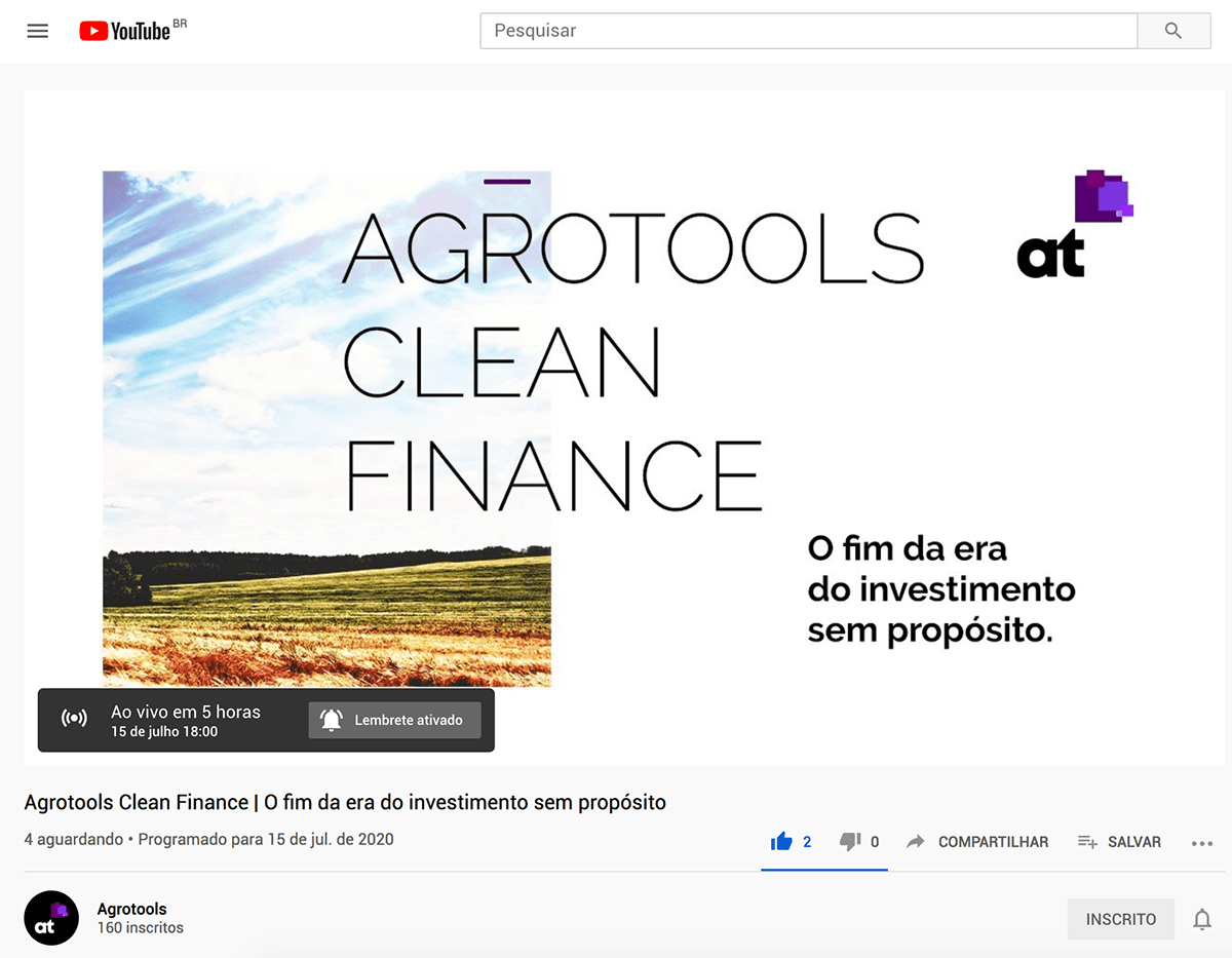 Agribusiness Agronegócio agrotools agtech clean finance design online event Technology