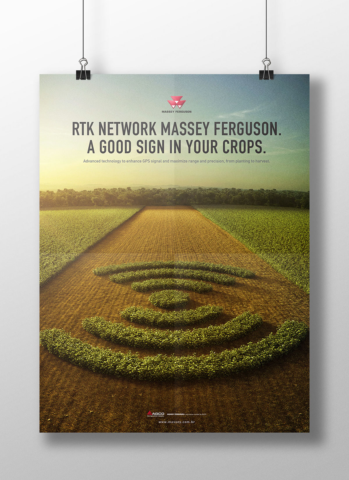Massey ferguson campo lavoura ground sinal PRODUTIVIDADE farming agriculture antenna gps sign network precision