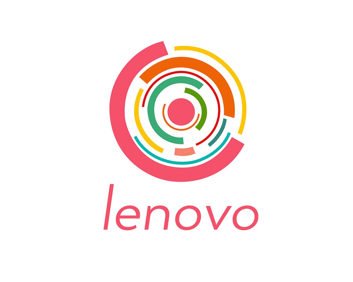 Lenovo computers Website business card envelope Stationery logo