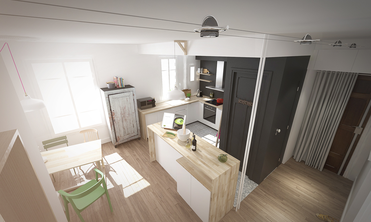 apartment CG rendering