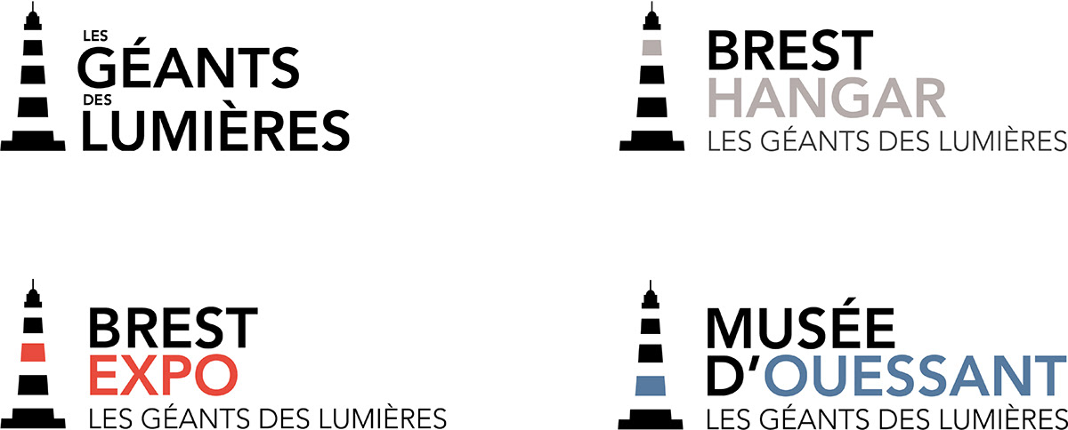 Brest centre Centre national géant identité visuelle logo Logotype lumière phares