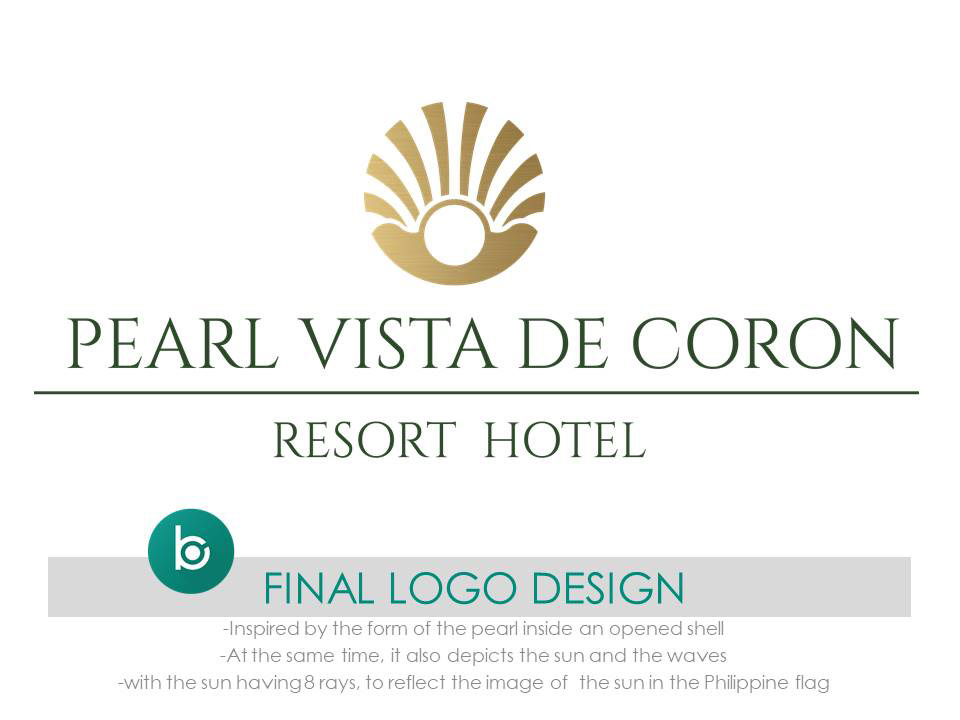 Logo Design logo elegant high-end resort hotel branding  identity philippines palawan