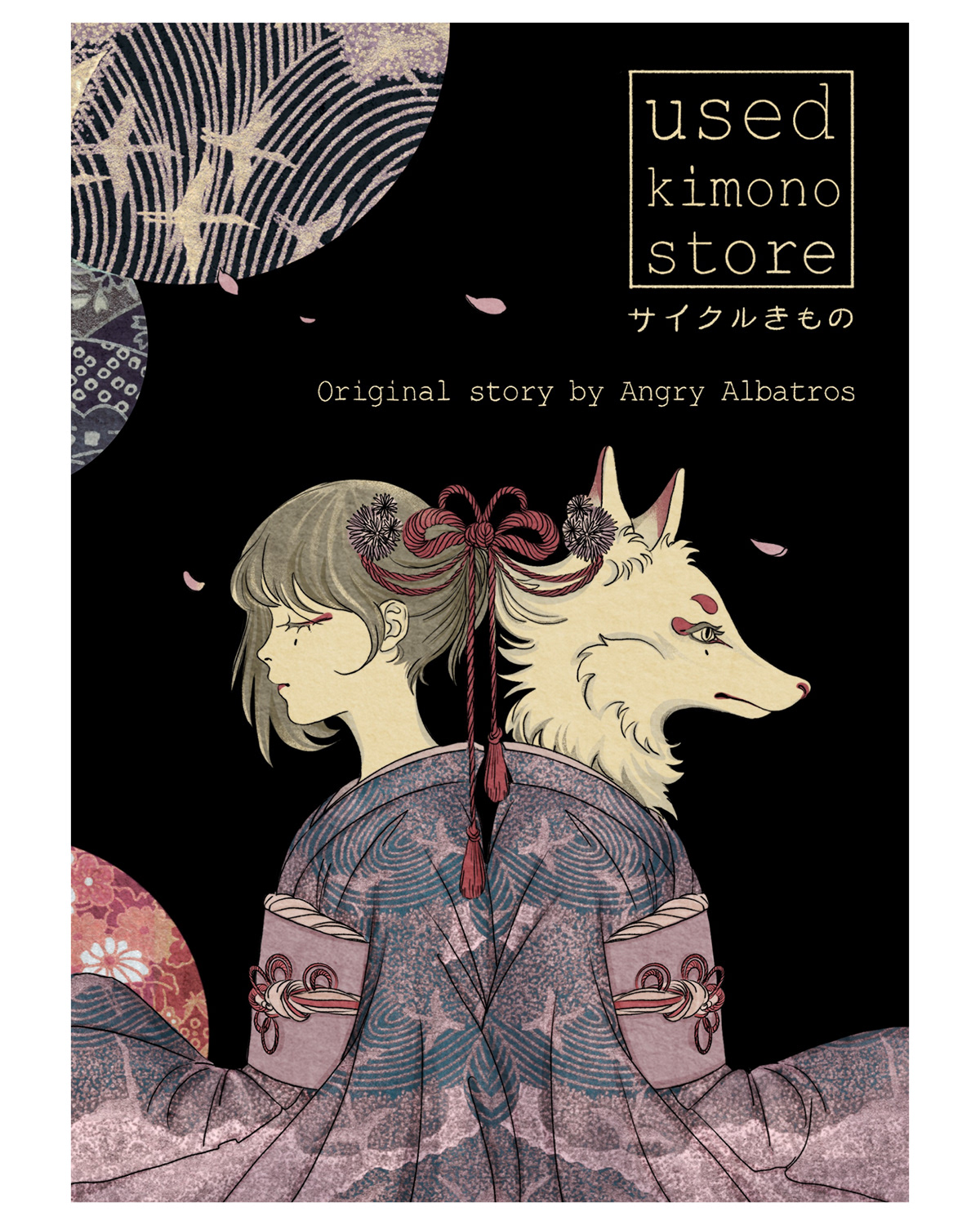 angry albatros Character design  comics Digital Art  ILLUSTRATION  japan kimono
