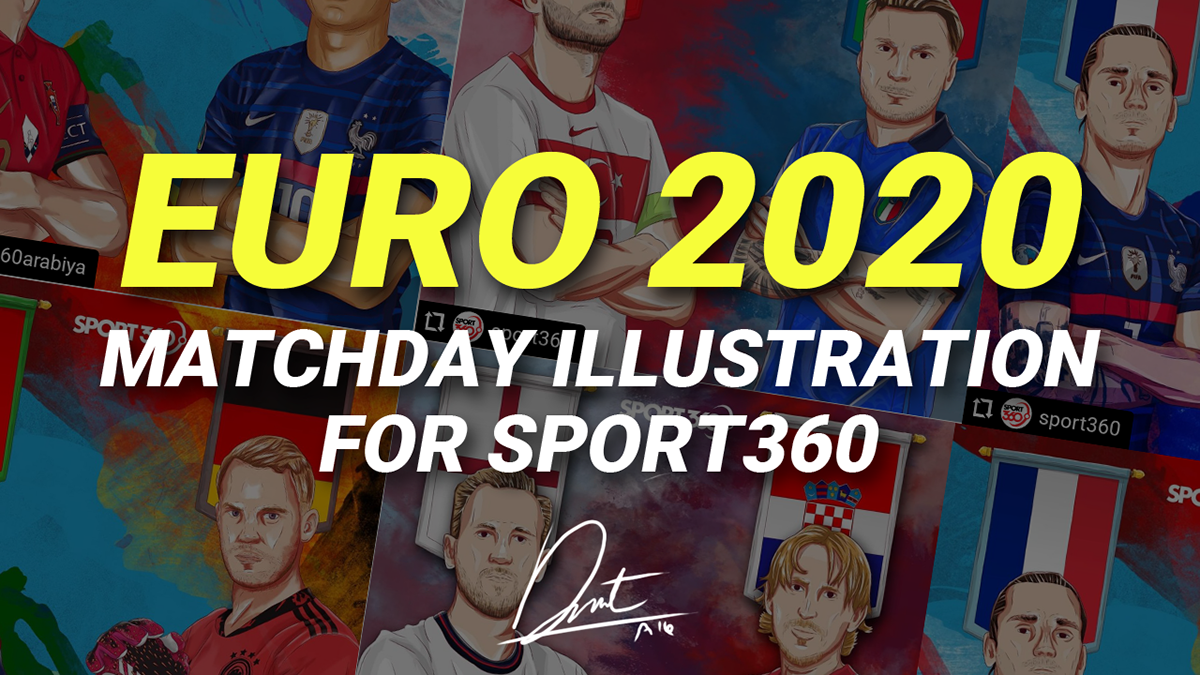 euro euro2020 football ILLUSTRATION  Matchday Images photoshop Project SMSports sport360 sports