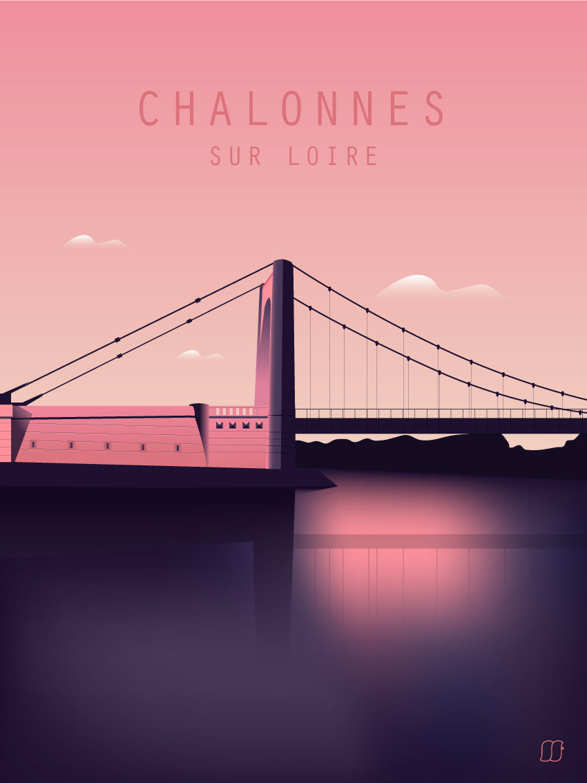 Illustration du pont de Chalonnes-sur-Loire.