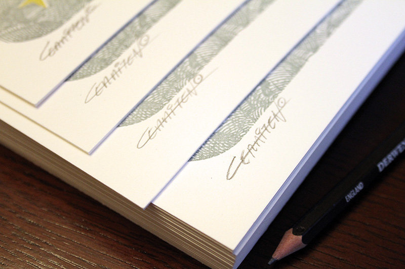 Cerriteno letterpress limited edition owl