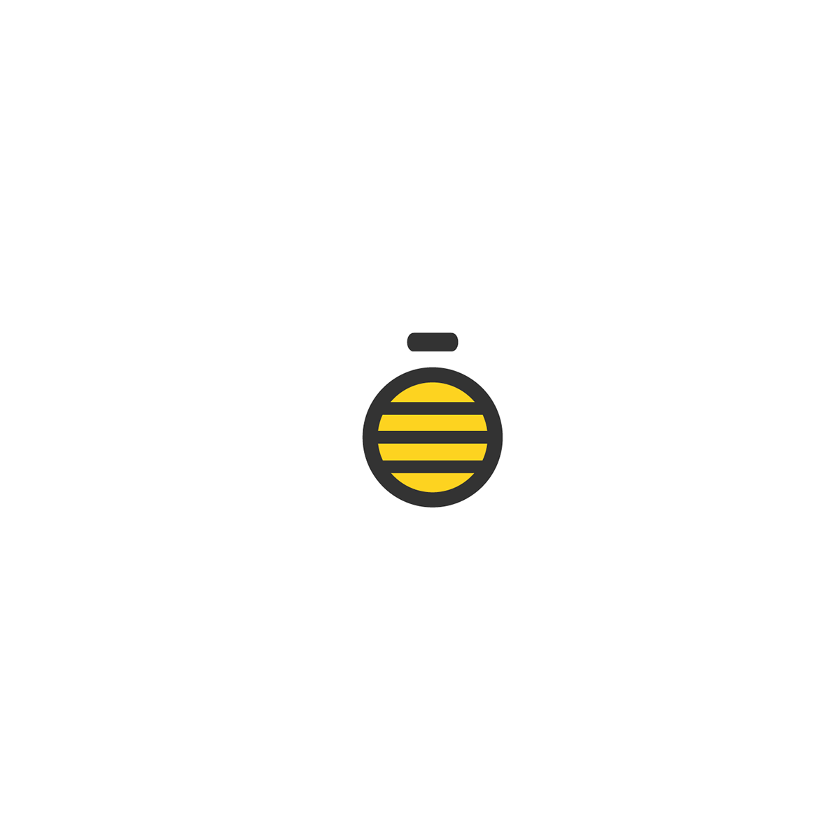 kaab yellow honey mx miel UI ux development Technology app mobile hive logo brand logofolio
