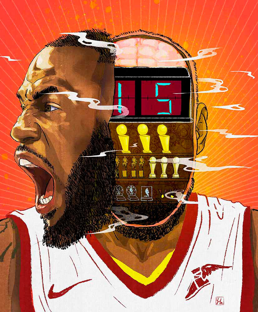 LeBron James Nike NBA ILLUSTRATION  art artwork artist NBA Art NBA Illustration NBA design