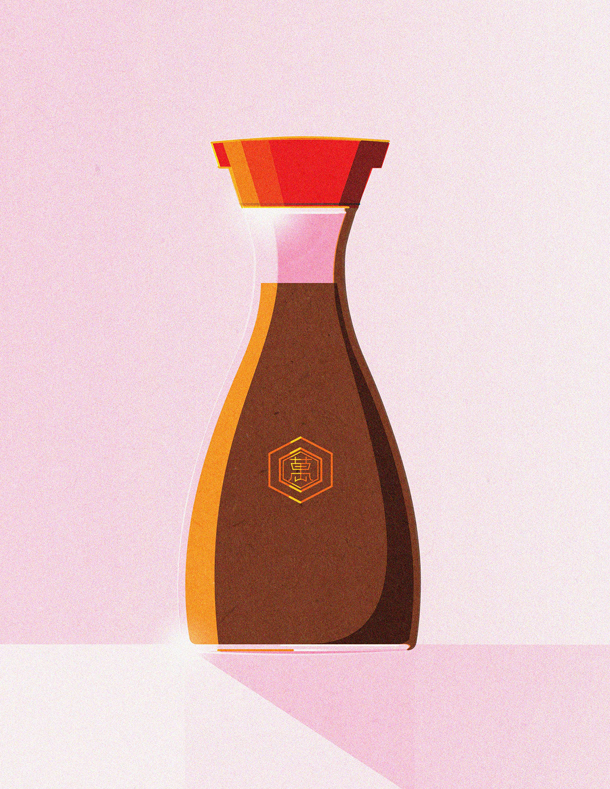 bottle ILLUSTRATION  kikkoman soy sauce