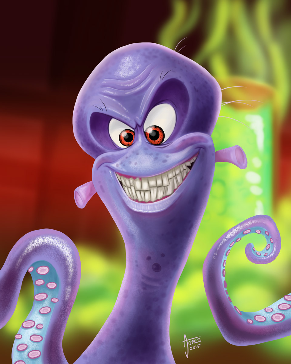 Dave the Octopus Digital Painting on Behance