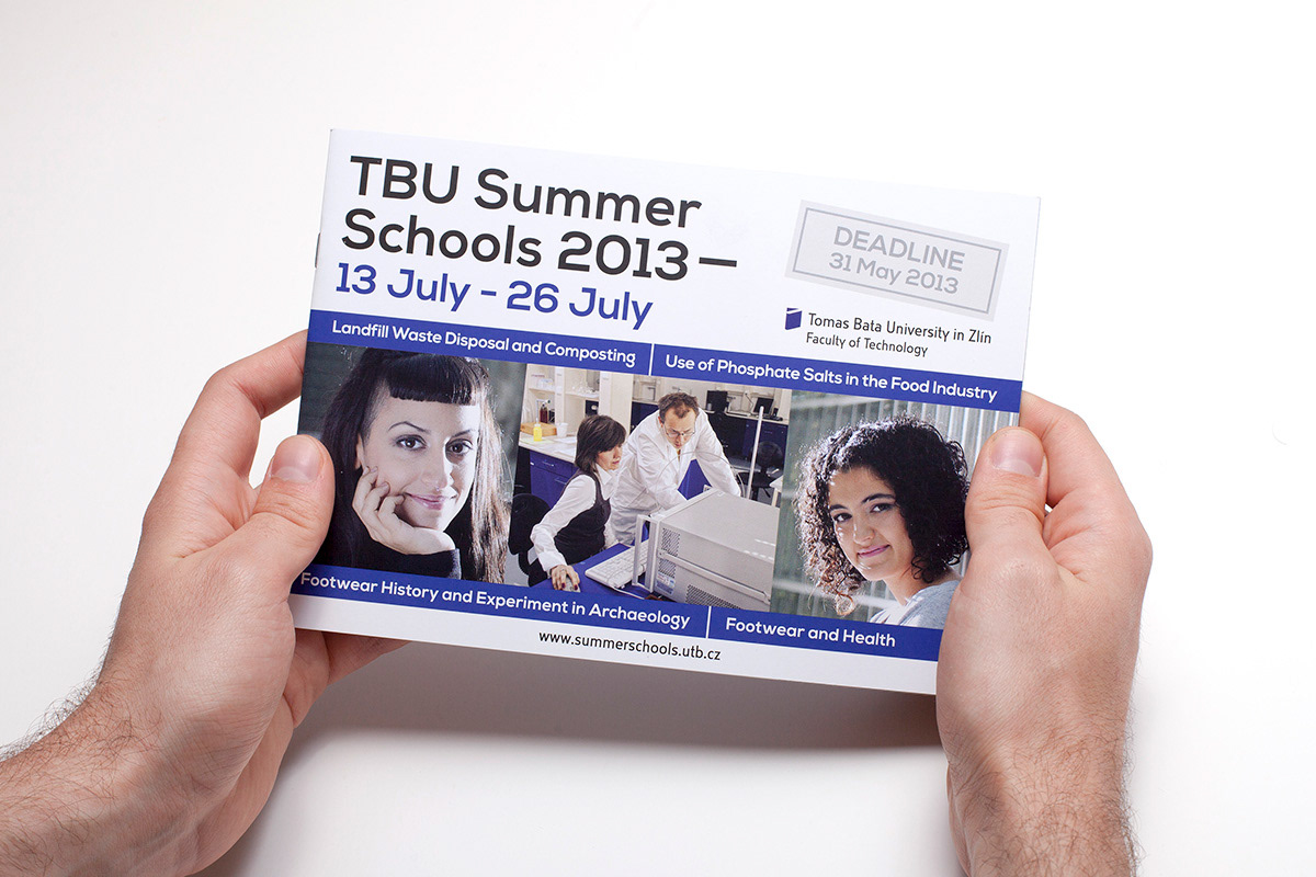 University brochure Catalogue tomas bata utb tbu zlin leaflet folder brochures International Students