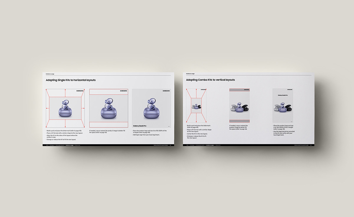 brandbook branding  design Editing  galaxy guidelines Samsung visualguide
