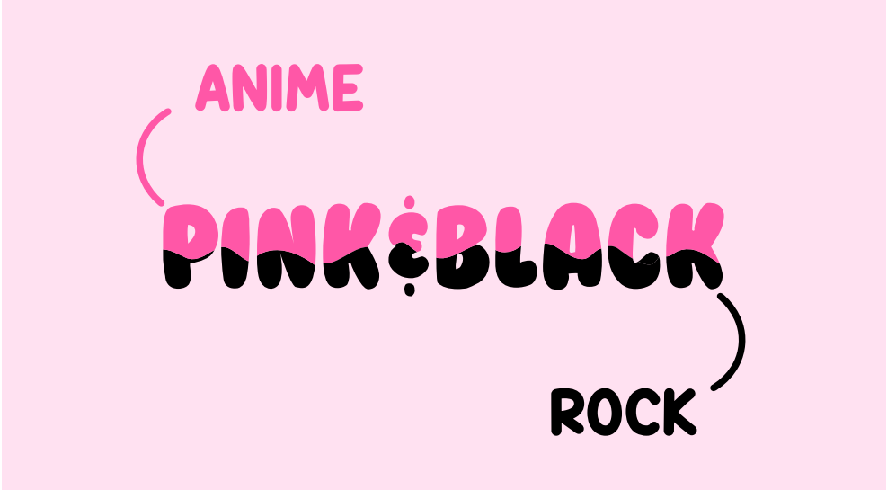 logo design anime rock Style