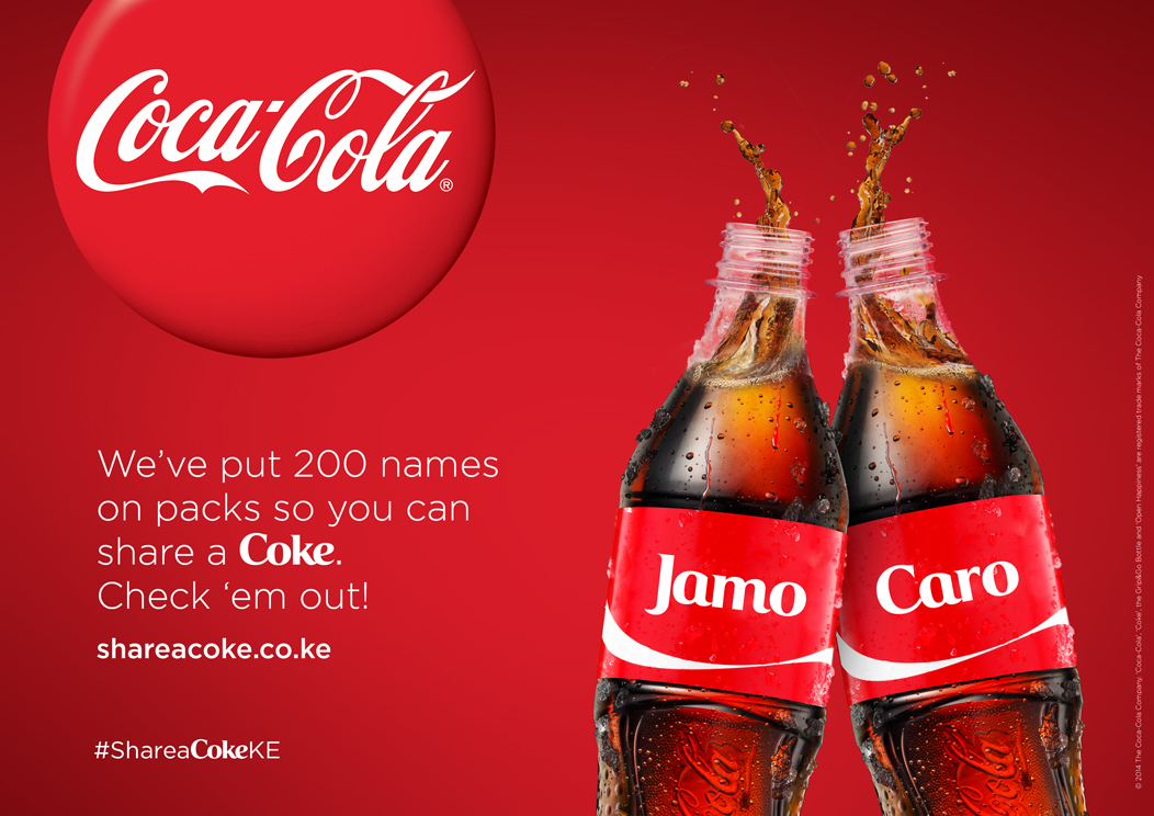 share a coke Coca-Cola coke africa kenya