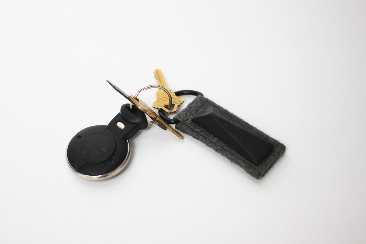Accessory accessory design leather leather goods black pig skin wool felt grey case key fob Pen Holder sewing
