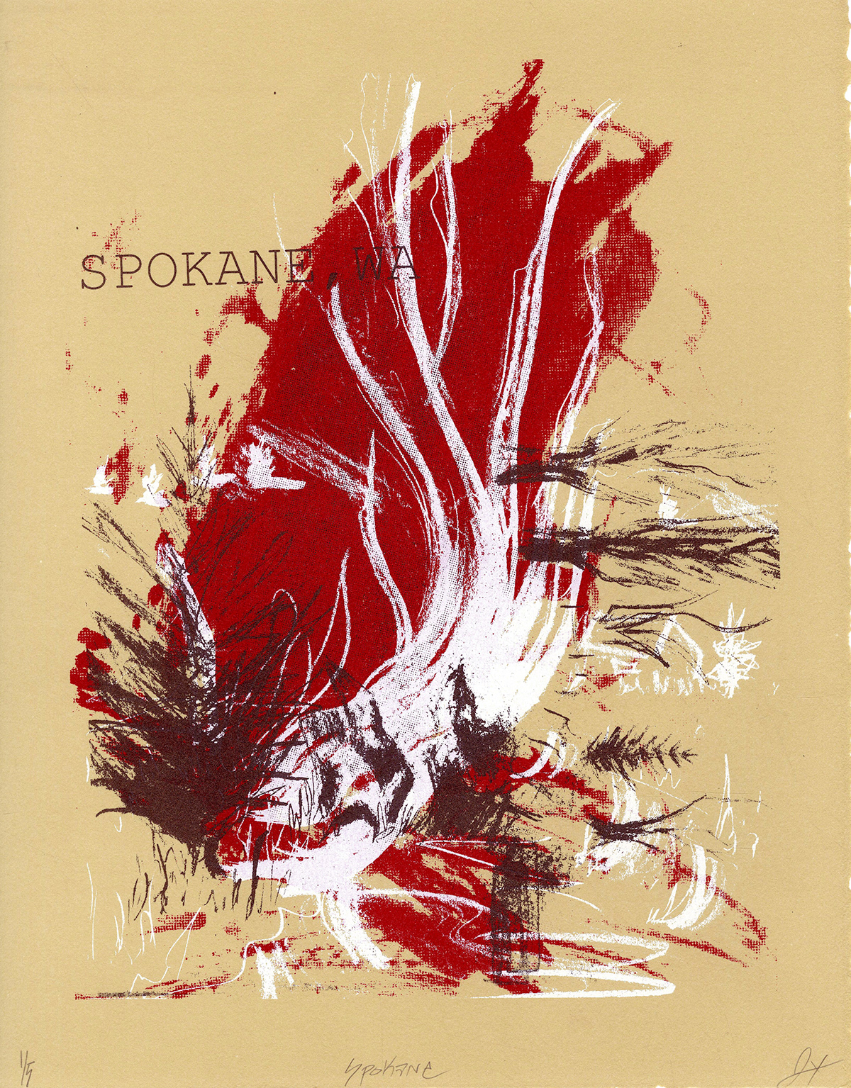 jacquard dye Spokane steel SILK screenprint printmaking