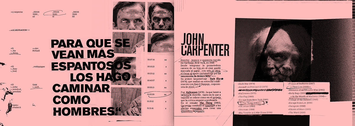 John Carpenter fanzine horror Gabriele Zine  longinotti the thing uba fadu editorial