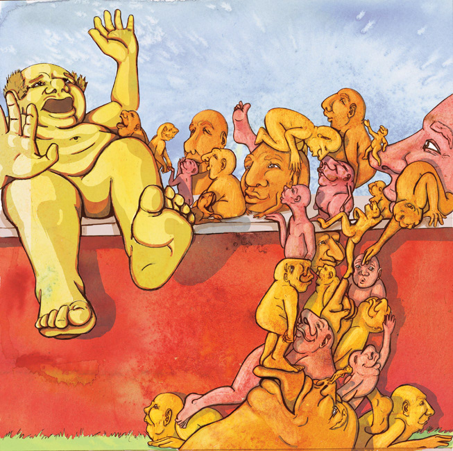 humpty dumpty  May Parsey watercolor digital media monsters humor fairytale Retelling new story children's book