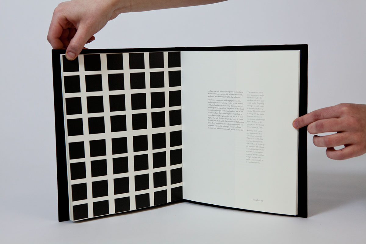 book Bookbinding handmade typesetting layers vellum vision optical illusion GD2015