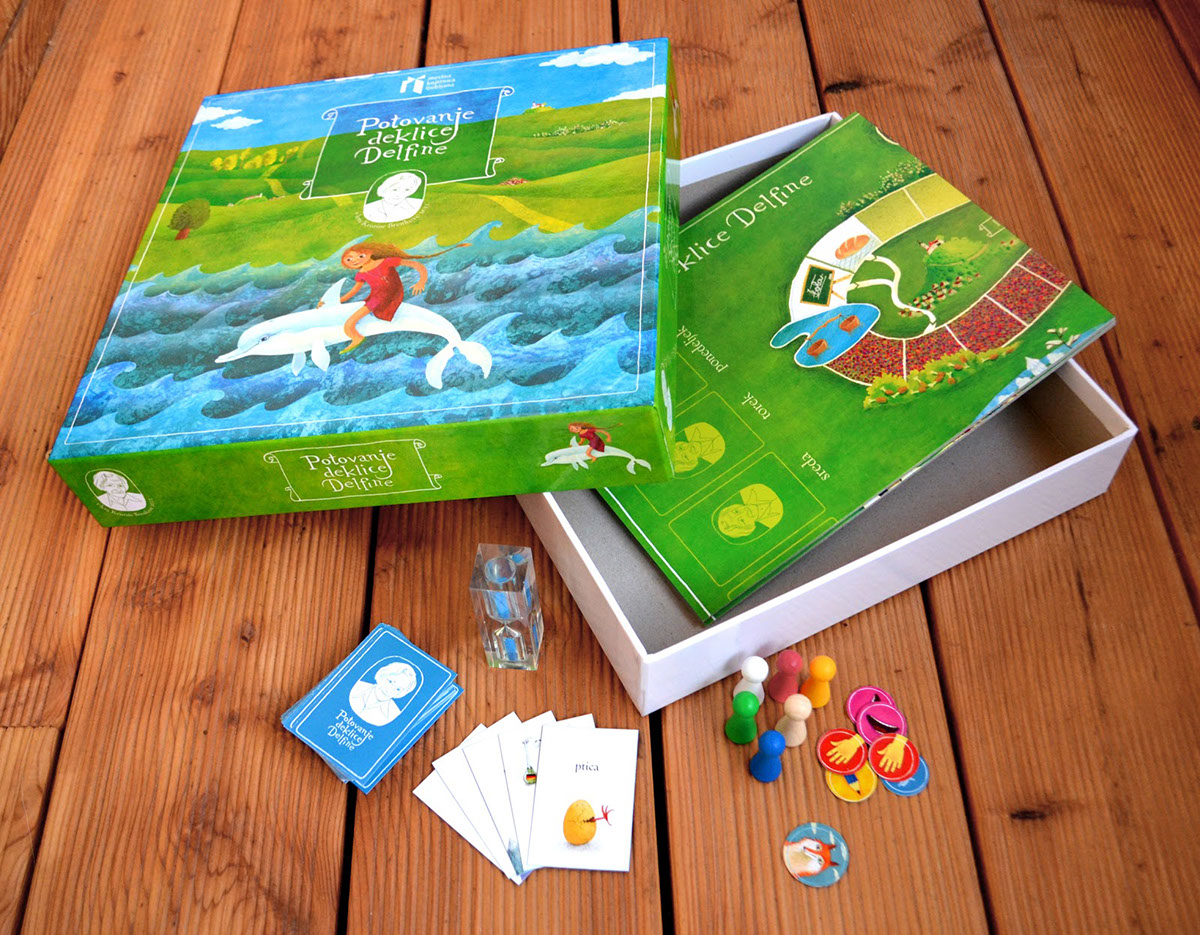Kristina Brenkova board game dolphin girl journey game