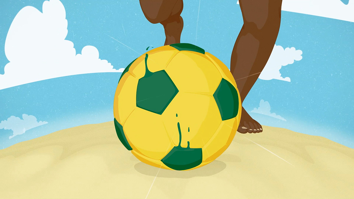guarana antarctica world cup 2014 soft drink beverage cell animation 3d animation 2D Animation liquids Brazil ricardo nilsson tv spot Sun fresh Samba football
