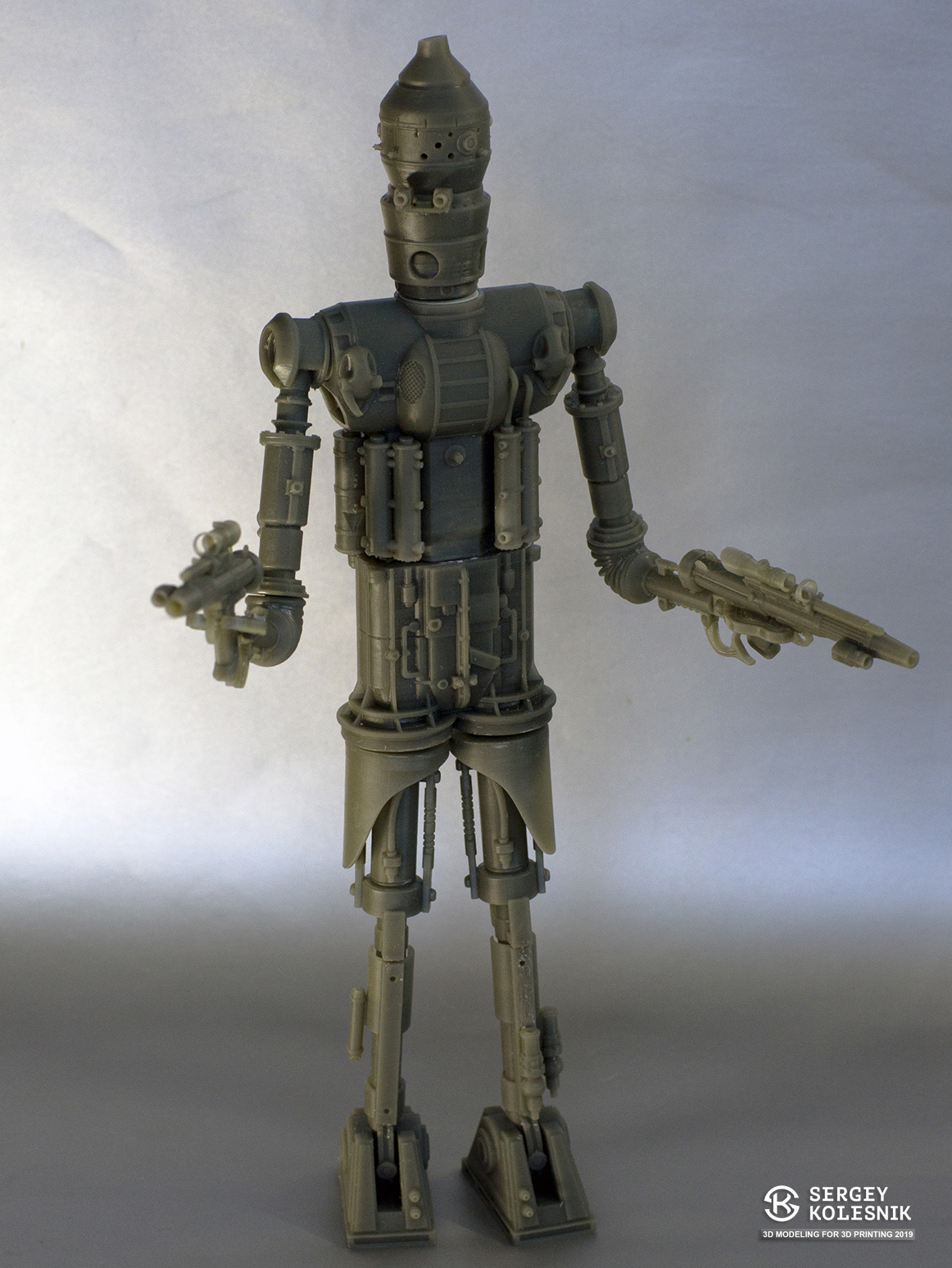 Starwars scalemodel droid mandalorian ig11 ig88 battled droid bounty hunter