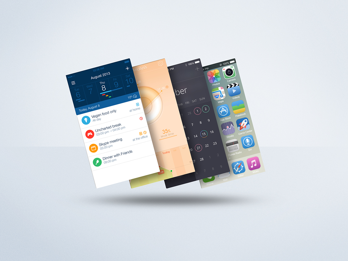 mobile mock-up Mockup phone iphone screenshot showcase  freebie psd  resource Display floating