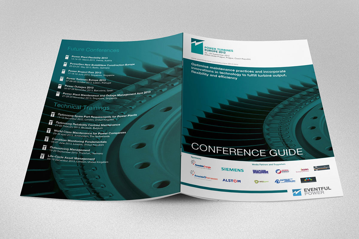 brochure Conference guide Event Design