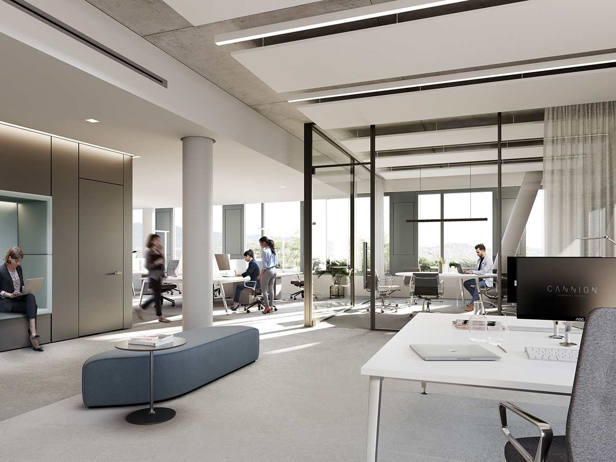 3D architecture archviz CGI exterior Interior interior design  Office Design Render visualization