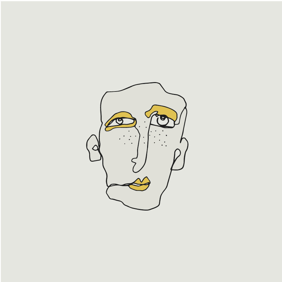 BlindContour Contour contourdrawing Drawing  face ILLUSTRATION  yellow