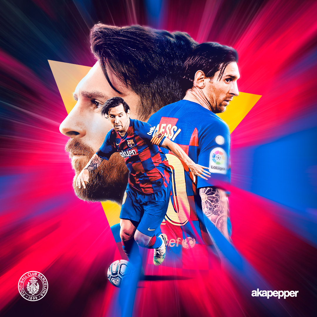 Lionel Messi Poster FC Barcelona Soccer poster 