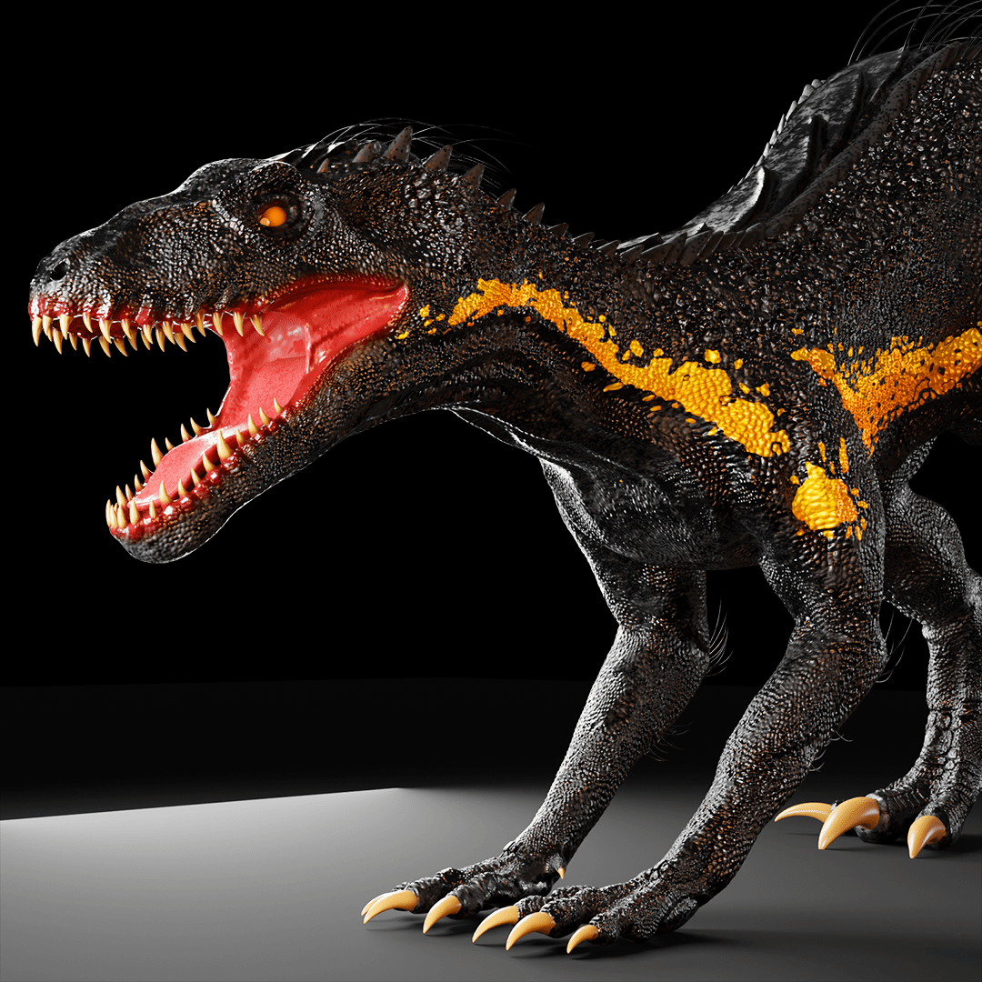 3d modeling 3Dsculpt   animal blender3d Digital Art  Dinosaur Indoraptor raptor Render reptile