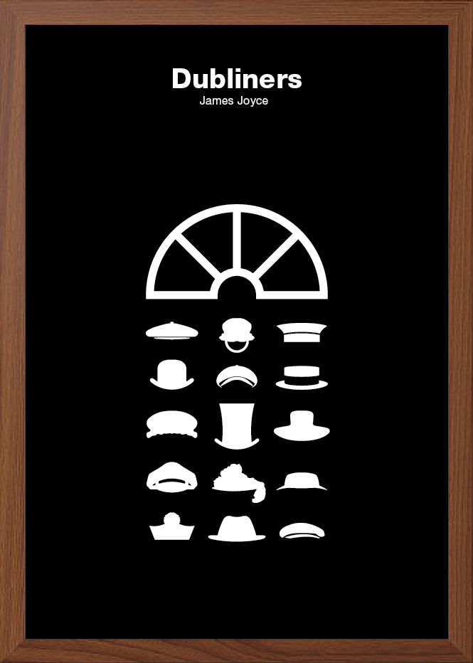 Finnegans Wake Book Cover Design conceptual design minimalist type typographic literature Poster Design ulysses joyce james joyce dubliners irish Bloomsday