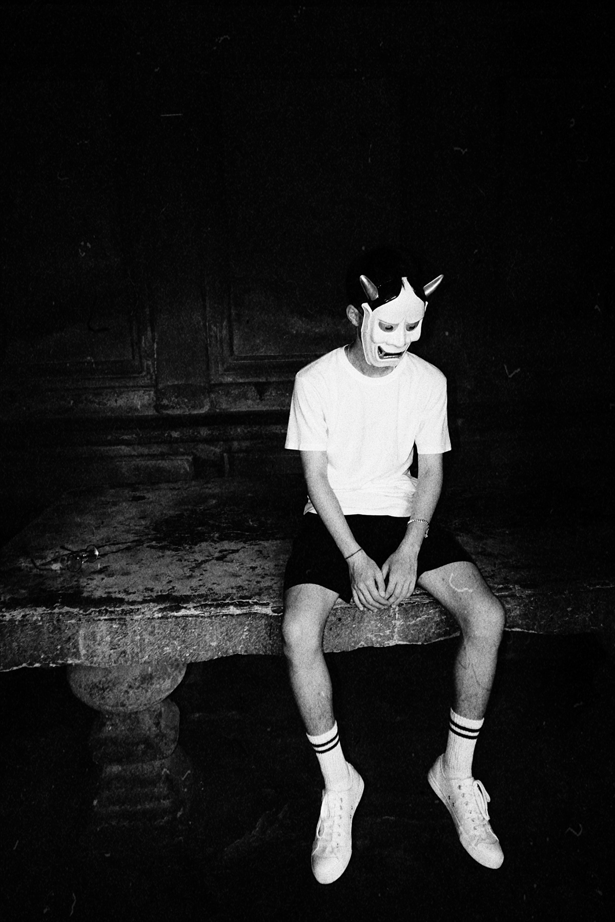 black and white blackandwhite bw dark horror Photography  portrait