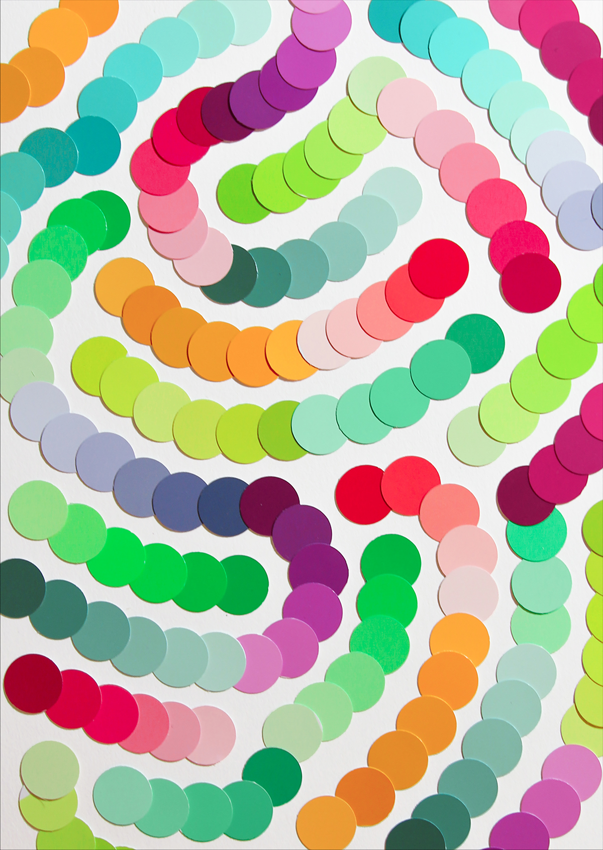 pattern Patter Design papercraft papercut paperart gradient ombre colorful pattern creation confetti
