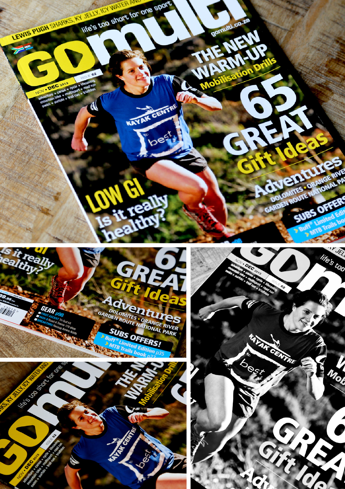 Go Multi Magazine layout artist sport Endurance magazine
