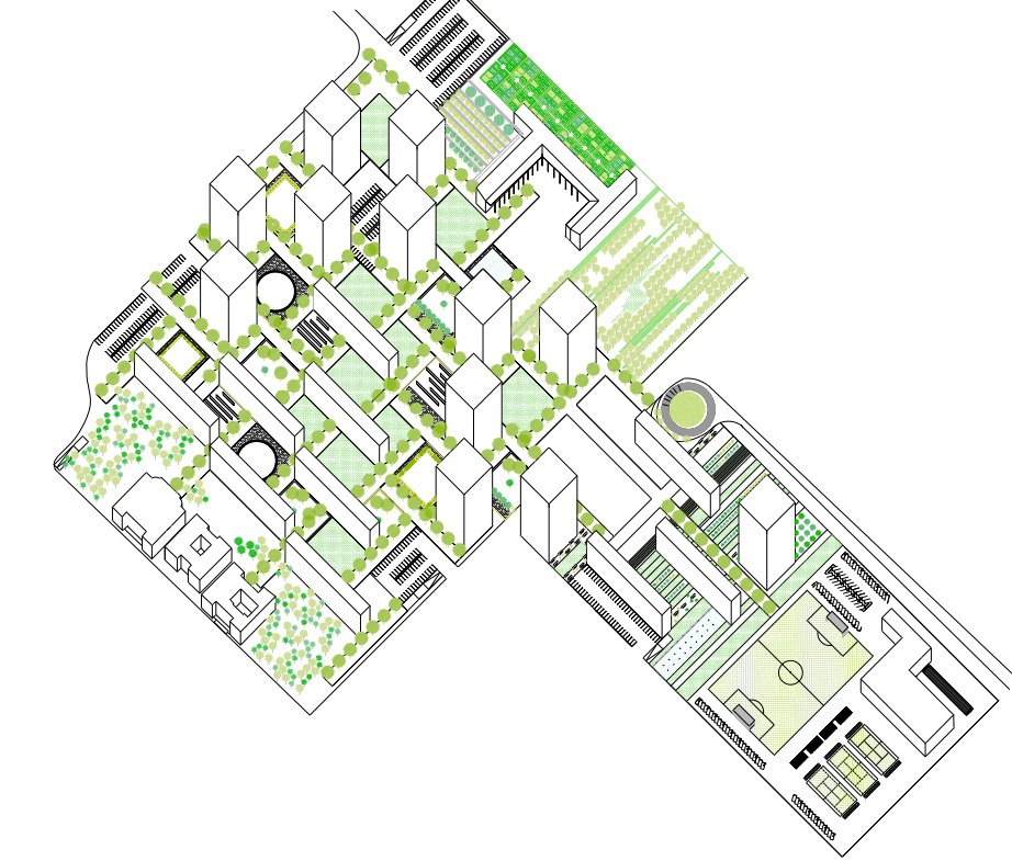 milano portavittoria socialhousing housing tower torre flat monolocale bilocale quadrilocale Sezione Bioclimatica Sustainability Landscape construction