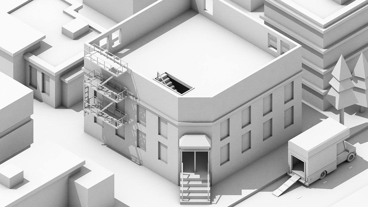 3D 3D illustration 3d render apartment art concept art Digital Art  ILLUSTRATION  moving out moving out game