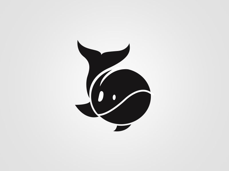 animal fish design logo symbol Whale flat ILLUSTRATION  killer whale orca