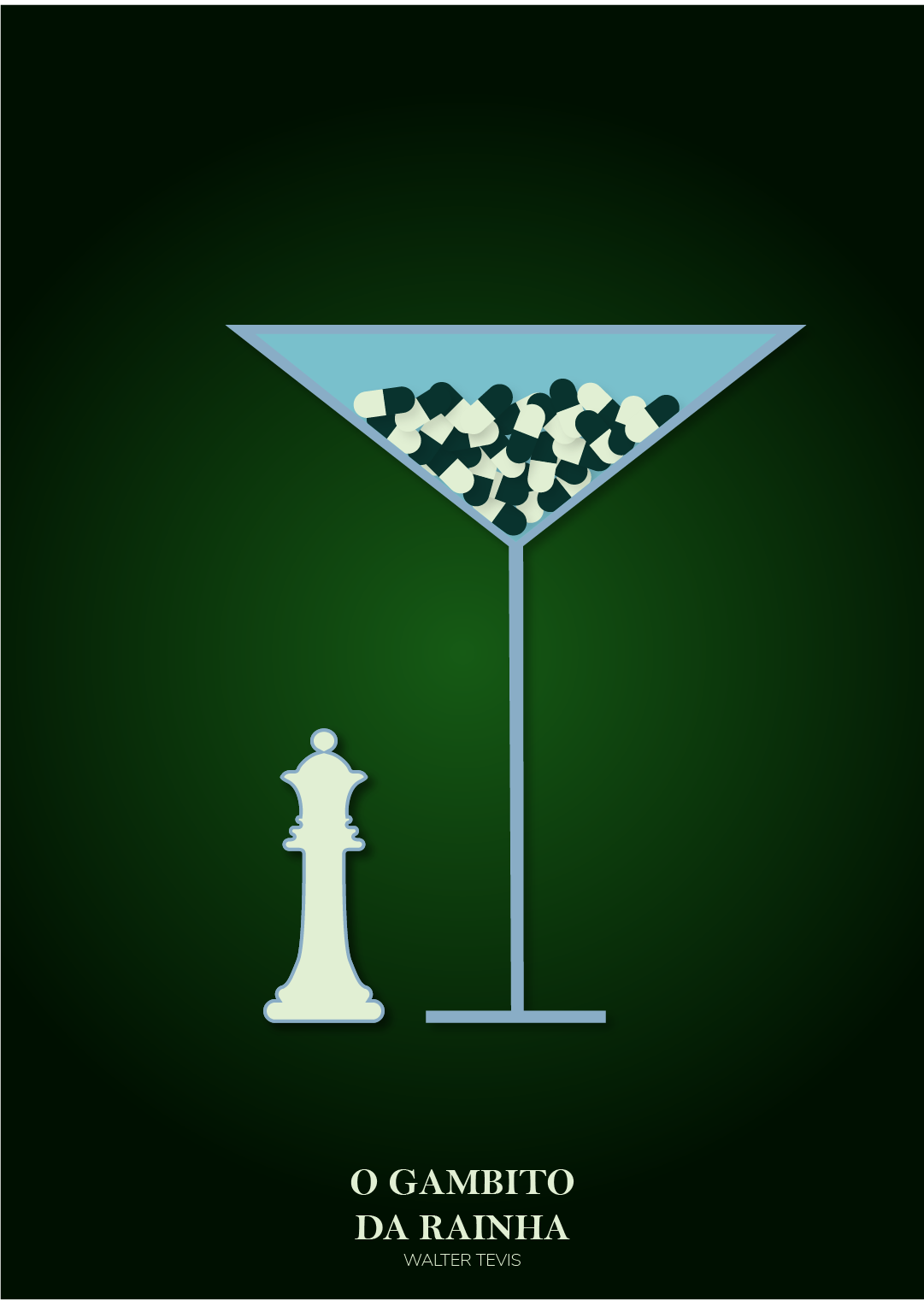 chess design design gráfico Digital Art  gambito da rainha ILLUSTRATION  Netflix pictogram thequeensgambit vetor