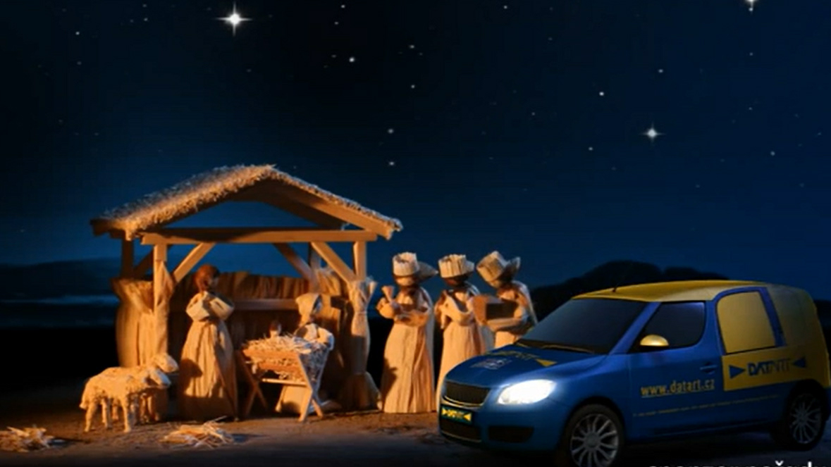 pupet Pupet animation 3d animation datart Christmas classic animation Czech Spot television Tomas Holub car betlem jesus kings