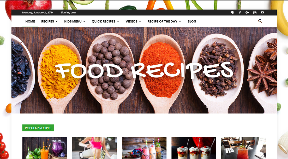 restaurant Web Website Food 