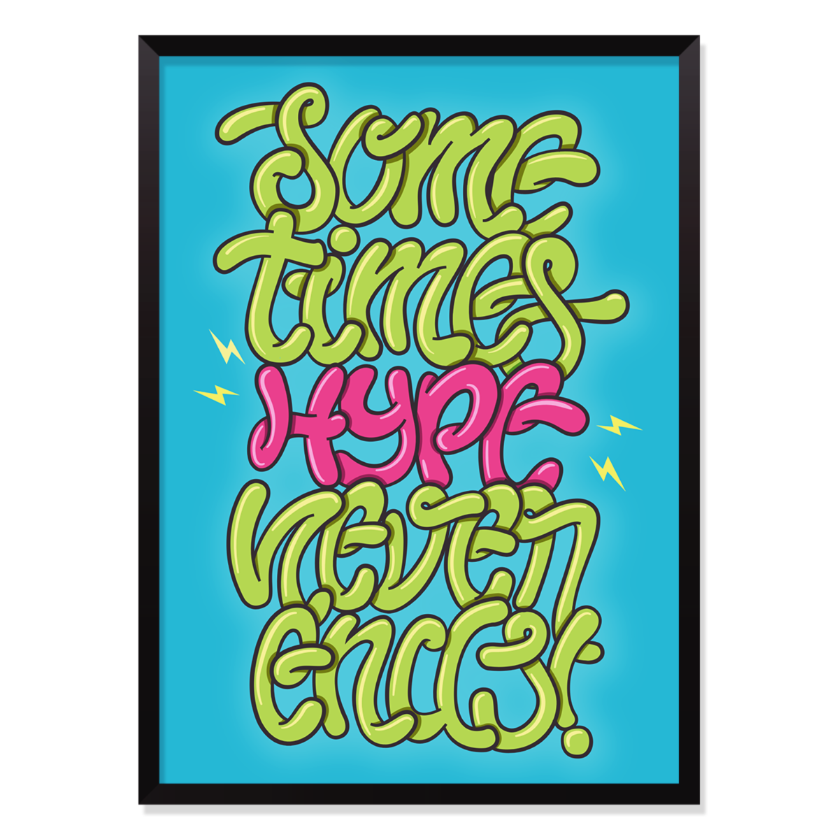 Exhibition expo lettering type typo vernissage nou9 print frame prints